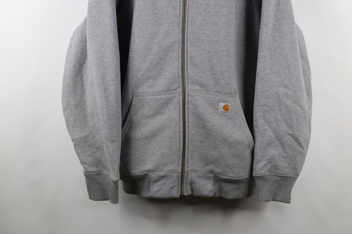 Vtg Y2K Carhartt Mens XL Heavy Deep Pile Fleece Lined Hoodie Sweatshirt Jacket Item image 3
