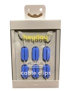 heyday Cable Mangement Pill Cable Clip 6pk - Blue ... FREE SHIPPING ...  - £5.53 GBP