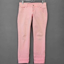 Ann Taylor Womens Pants Size 4 Pink Stretch Trendy Barbiecore Low Rise Straight - £10.30 GBP