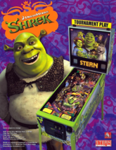 Shrek Pinball Flyer Original 2008 NOS Game Artwork Sheet 8.5&quot; x 11&quot; Promo - £13.29 GBP