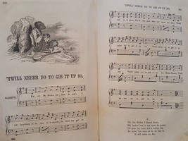 1852 antique MUSIC BOOK star spangled banner naval patriot comic - £115.45 GBP