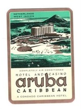 Hotel &amp; Casino Aruba Caribbean Luggage Label Condado Hotel - £10.67 GBP