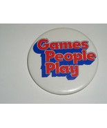 Games People Play Pinback Button Vintage 1970&#39;s - $20.66 CAD