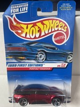 Hot Wheels 1999 First Editions 7/26 #675 Pontiac Rageous Red w/ Black Roof - $6.92