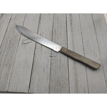 Wood Handle Knife Small Chef Blade 7&quot; Total 11 3/4&quot; Serrated Japan - $14.95