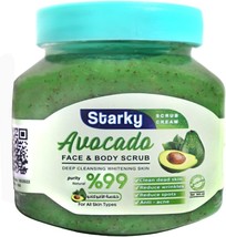 Starky scrub cream body scrub whitening skin with avocado for all skin t... - $516.98 MXN