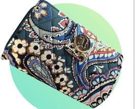 Vera Bradley RFID Turnlock Wallet Haymarket Paisley - $29.67