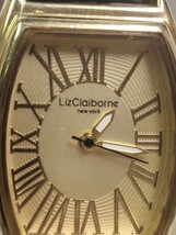 liz claiborne watch with leather strap - $17.65