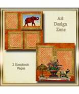 Majestic Elephant Scrapbook Page Tribute - €14,86 EUR