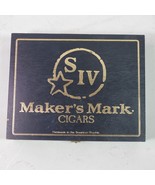 S I V Maker&#39;s Mark Cigar Box 8x6x2&quot; Inch Tobacciana EMPTY Wood - $19.00