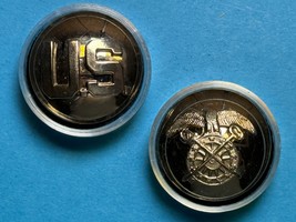 1946-1962, QUARTERMASTER BRANCH, COLLAR DISK, TYPE IIIB, ENLISTED, SILVE... - $21.02 CAD