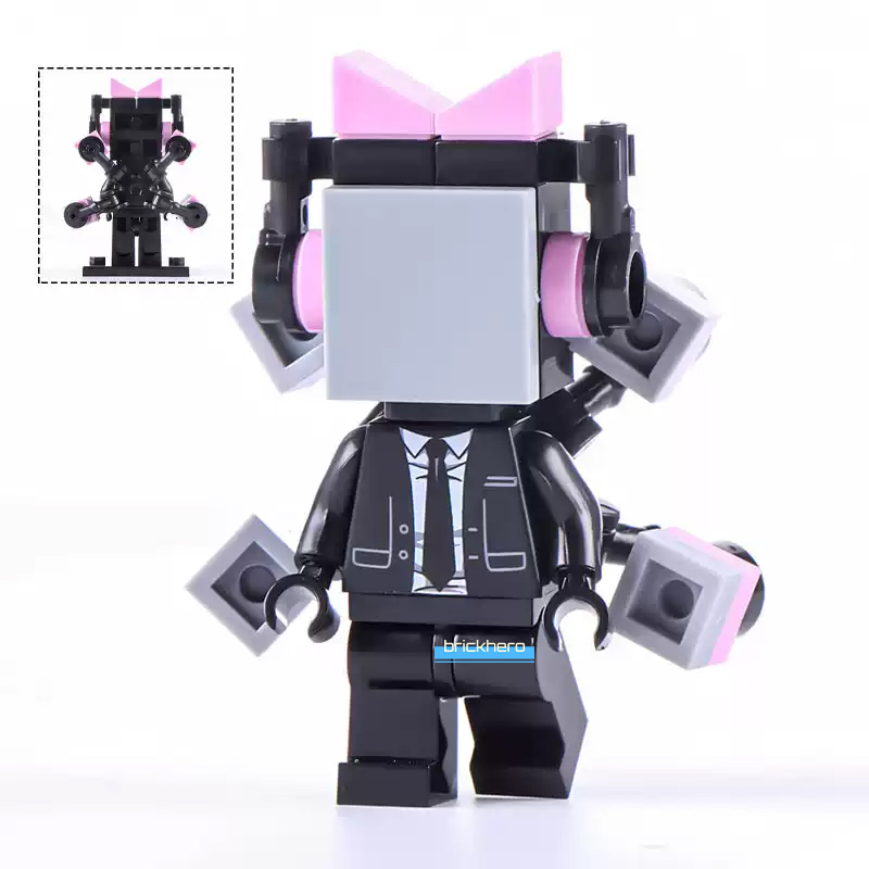 Titan Female TV person Skibidi Toilet Lego Compatible Minifigure Brick Toys Gift