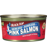 Black Top Canned Pink Salmon 6oz, Wild Caught in Alaska, Skinless, Boneless - €3,83 EUR Black Top Canned Pink Salmon 6oz, Wild Caught in Alaska, Skinless, Boneless - €3,83 EUR