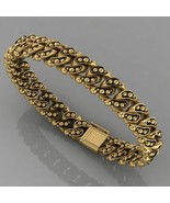 Solid 925 Sterling Silver 14k Yellow Gold Finish Miami Cuban Link Bracelet - $218.98 CAD