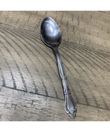 ROGERS Co ALEXIS ROSE Teaspoon Korea Stainless Flatware Spoon - $4.95