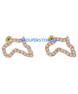 Africa Post Style Pierced Stud Rhinestone Earrings New Style - $17.95 CAD