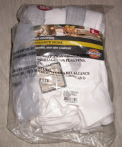 Dickies Men&#39;s Dri-tech Moisture Control Quarter Socks 15-17 White Gray 6 Pairs - $19.99