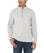 Kirkland Signature Mens Sweater Gray Half Zip Moisture Wicking Stretch U... - $736.47 MXN