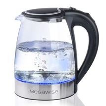 1.8L Healthy Electric Kettle, 1500W Borosilicate Glass Tea Kettle With F... - £39.30 GBP