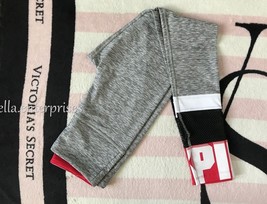 Victoria&#39;s Secret Pink Gray White Black Red Ultimate High Waist Mesh Leg... - £63.94 GBP