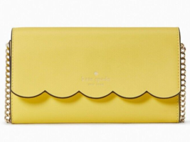 NWB Kate Spade Gemma Yellow Leather Chain Crossbody Purse WLR00552 Gift Bag FS - £70.76 GBP