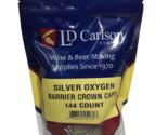 LD Carlson Company Silver Oxygen Barrier Crown Caps 144 Count - £5.46 GBP