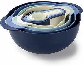  8 Piece Nesting Bowls with Measuring Cups Colander and Sifter Set - £31.16 GBP