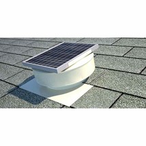 Solar Powered Roof Mounted Exhaust Attic Fan Active Ventilation 8 in Ven... - $100.88