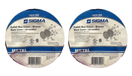 Sigma 14241BR Electrical Box Round Cover 4.15&#39;&#39; W, Stamped Steel, Bronze... - $36.90 MXN