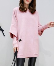 Long Fleece Women Spring Autumn Winter 2022 False Two Pieces Fashion Gra... - $150.33