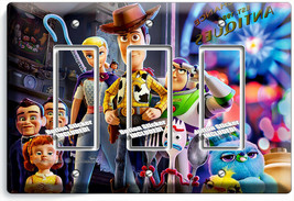 Toy Story 4 Woody Bo Peep Buzz 3 Gfci Light Switch Wall Plate Kids Room Hd Decor - £13.20 GBP