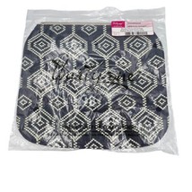 Thirty One 31 Bags Studio One Flap AB96 Dotty Hexagon Blue Cream Flap Zip New - £9.81 GBP