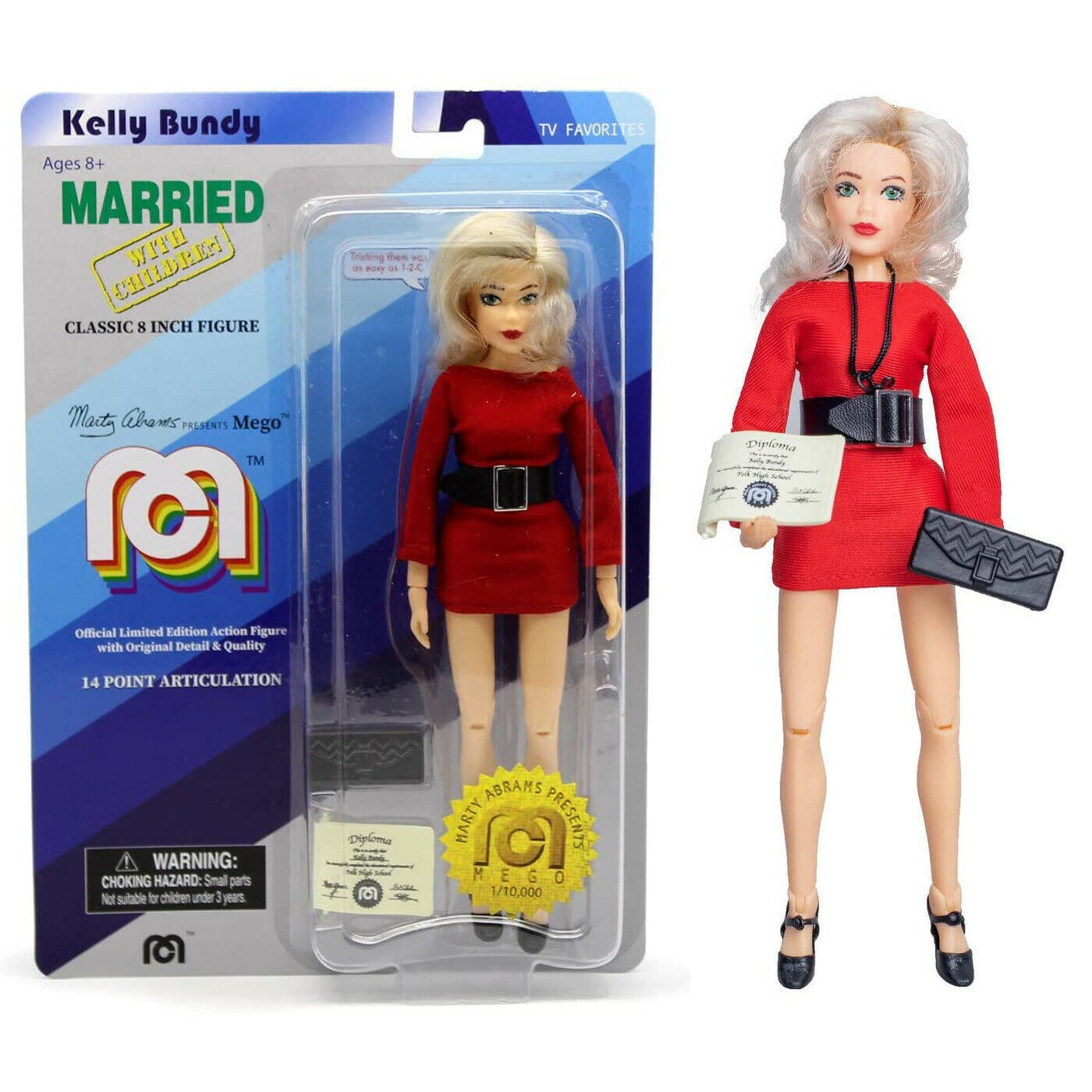 Marty Abrams Presents MEGO Kelly Bundy Married with Children Classic 8" Figure - $21.78