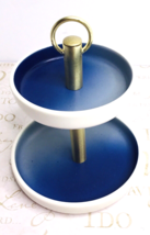 Wild Sage TRINKET RING PLATE Pin Dish Small 4&quot; Carissa Color Wash Blue New - $313.48 MXN