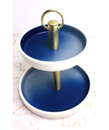 Wild Sage TRINKET RING PLATE Pin Dish Small 4&quot; Carissa Color Wash Blue New - $308.79 MXN