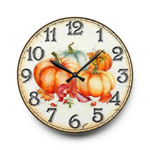 Custom made silent battery operated quartz 10.75" acrylic round wall clock #104 - $36.00