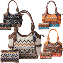 Aztec Tribal Handbag Purse Concealed Carry Shoulder Bag Wallet Set Women... - £51.12 GBP