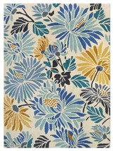 Multicolor Designer Floral Wool Rug Area Design Rug Hand tufted Carpet - £435.24 GBP+
