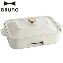 BRUNO Compact Hot Plate White BOE021-WH AC100W Grill Takoyaki Okonomiyak... - £107.52 GBP