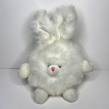 POOFIE Bunny Rabbit Plush White Russ Berrie Vntg 80s Stuffed Animal Easter 12&quot; - £13.59 GBP