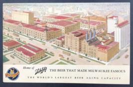 Vintage Schlitz Beer Milwaukee WI Factory Advertising Postcard - £11.25 GBP