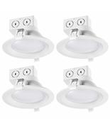 5&quot; LED Integrated Ridged Baffle Round Trim Recessed Lighting Kit 4-Pack,... - $60.90 CAD