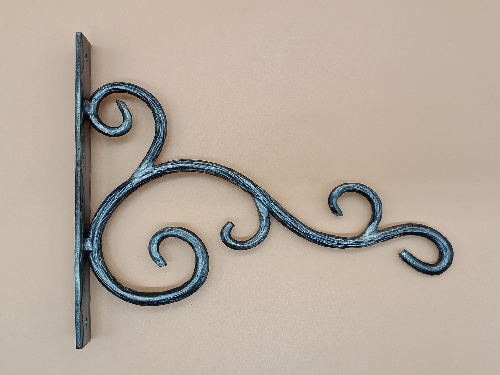 Wrought iron hook for hanging plants, lanterns. iron bracket for signs. ... - $39.90