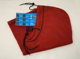 Hot Headz Balaclava Polarex 6 in 1 Red Fleece Hood Hat Storm Tec Winter ... - £15.75 GBP