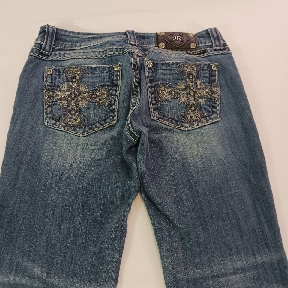 Miss Me JE5159EP Easy Capri Women's Blue Cotton Blend Jeans Size 28 (30×26) Item image 13