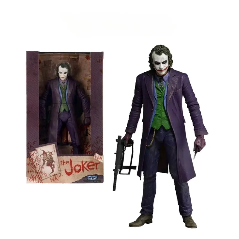 New NECA Movie The Dark Knight Joker Anime Figure Heath Ledger Doll Action - £117.26 GBP
