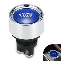 DYEKNEE 12V Keyless One-Touch Start Switch 3 Pin Blue Engine Ignition - $19.69 CAD