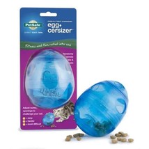 PetSafe Funkitty Egg-Cersizer Treat Dispenser Cat Toy Blue 1ea - $13.81