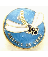 Agence de l’Eau Dragonfly Pin France Water Agency Ecology Insect Environ... - $262.27 MXN