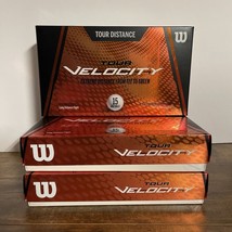 3x Wilson Tour Velocity Tour Long Distance Golf Balls packs  (45 Balls) NEW* - £37.05 GBP
